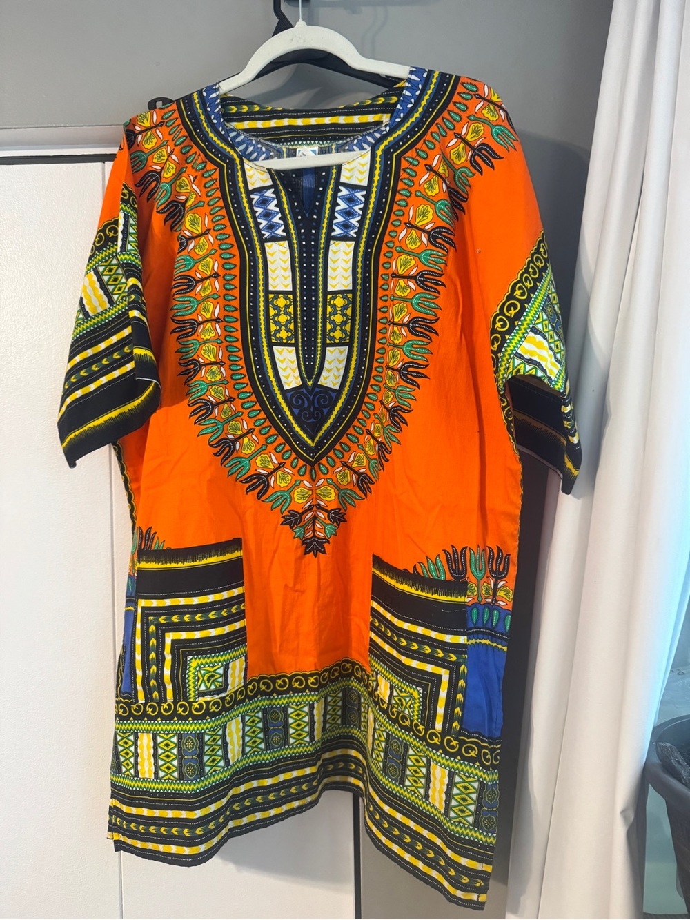 Mama & Papa Traditional African Dashiki Tunic Top OSFM - Picture 2 of 8